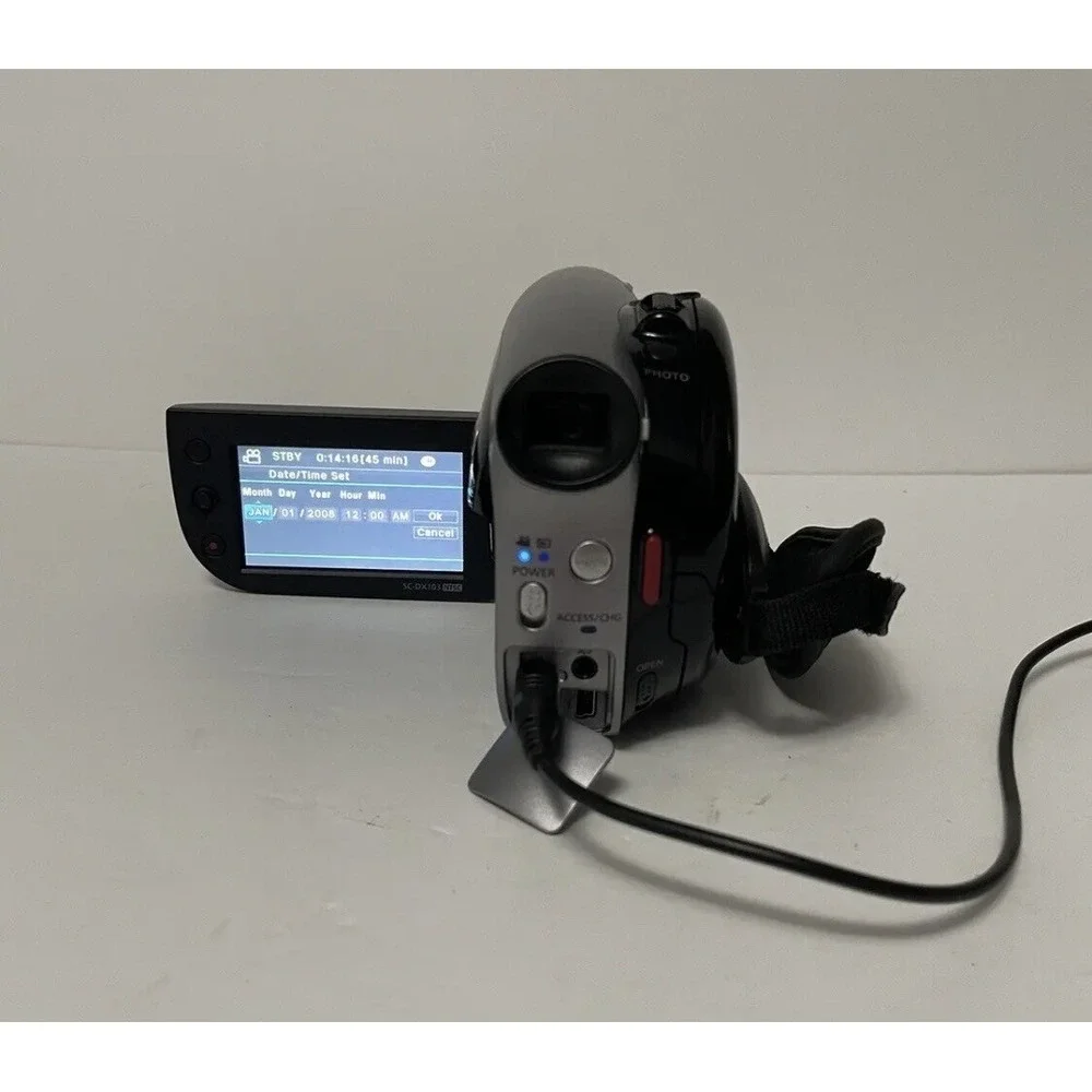 Samsung SC-DX103 DVD Camcorder 34x Optical Zoom w/ Case & Charger Tested Working